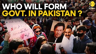 PAKISTAN LIVE PTI supporters protest over alleged rigging in election  WION LIVE [upl. by Locke]