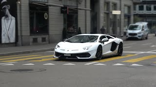 Lamborghini Aventador SVJ LP7704 in Zurich Brutal sound [upl. by Cortney]