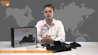 Gigaset DE410 IP PRO VoIP Phone Video Review  Unboxing [upl. by Quartana]