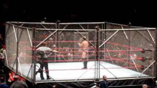 WWE Raw MSG 122808 John Cena vs Chris Jericho Steel Cage Match World Heavyweight Championship [upl. by Ratcliffe]