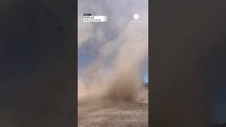 Unbelievable Sky Diver Lands Next to Dust Devil [upl. by Pardner]