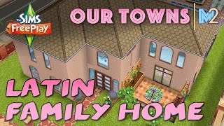 Sims FreePlay  LatinInspired Family Home Original House Design [upl. by Nnasor587]