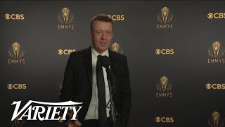 The Crown Creator Peter Morgan Talks Writing Princess Diana Backstage at the 2021 Emmys [upl. by Godfree]