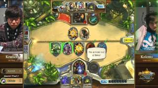 Blizzcon 2014 Hearthstone World Championship  Quarterfinals  Kolento vs Kranich [upl. by Anawal91]