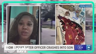 Mother speaks out after child was seriously hurt in dirt bike crash involving Sarasota police office [upl. by Aiuqal]