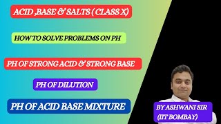 HOW TO FIND PH OF ACID amp BASES  PH OF ACID MIXTURE  ACIDS BASES amp SALTS CLASS 10 CHEMISTRY [upl. by Isied]