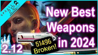 Cyberpunk 2077  NEW Best Weapons 2024  The Best Guns  Best Melee Weapons  Mods in version 212 [upl. by Nitsreik]