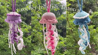 Crochet Jellyfish Tutorial  Sea 🌊 Móc con Sứa biển đơn giản Easy Amigurumi [upl. by Oile]