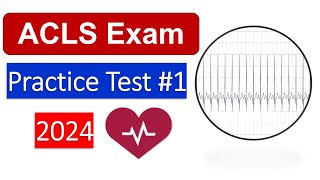 ACLS Practice Test 2024  30 Questions Answers AHA Advanced Cardiovascular Life Support [upl. by Yllil21]