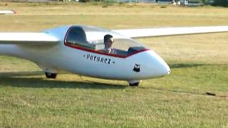 FIRST SOLO TAKEOFF  GLIDER  PUCHACZ SZD 503 [upl. by Hanavas923]