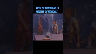 Thyr se entera de la muerte de heindall godofwar godofwarragnarok kratos [upl. by Rennat]