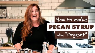 How to make Orgeat  PECAN SYRUP RECIPE [upl. by Nicodemus]