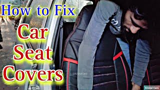 कैसे Car Seat Cover Fix करते हैं  Car Seat Covers installation  Alto Car Seat Cover [upl. by Aima]