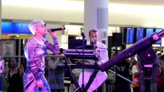 Robyn quotBe Minequot  JFK JetBlue Terminal 5 6202011 [upl. by Andris]