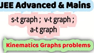 jeeadvanced 314 Displacementtime graph velocitytime graphaccelerationtime graph kinematics [upl. by Arym806]