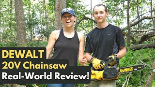 Dewalt 20V Cordless Chainsaw REVIEW amp DEMO [upl. by Eidnahs803]