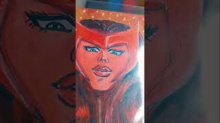 Scarlet Witch Acrylic 25x35 inches Personal Sketch Card [upl. by Edik617]