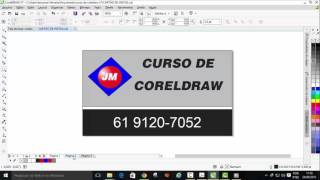 Curso de CorelDraw X7 para iniciante Exportando Arquivos para Pdfaula 10 [upl. by Eustace]