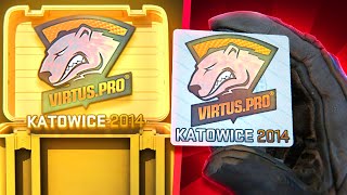 01 KATOWICE 2014 VIRTUS PRO STICKER PULL ON CSGOROLL [upl. by Lait]