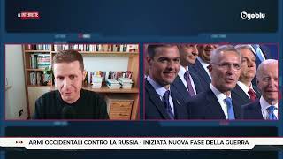 BYOBLU  GIACOMO GABELLINI  Armi occidentali contro la Russia iniziata nuova fase della guerra [upl. by Aimehs]