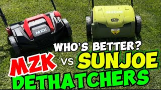 Compare Sunjoe Dethatcher or the New MZK Dethatcher [upl. by Aserahs303]