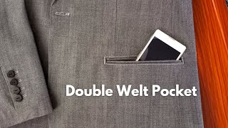 A Simple Way to Sew a Double Welt Pocket  Sewing Tutorials for Beginners [upl. by Analart137]