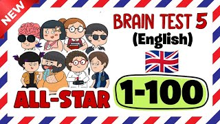 Brain Test 5 AllStar IQ Boost ALL LEVELS 1100 GAMEPLAY WALKTHROUGH Brain Test Legacy [upl. by Desi]