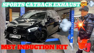 CATBACK EXHAUST  MST INTAKE ON A MERCEDES A250 W177 car modified mercedes crazy [upl. by Alikee230]