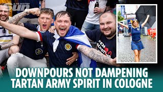 Downpours dont dampen Tartan Army spirits in Cologne [upl. by Eecyal]