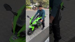 Zx10r brocks exhaust zx10r sound foryou viralvideo trending rider publicreaction instagram [upl. by Etteuqaj]