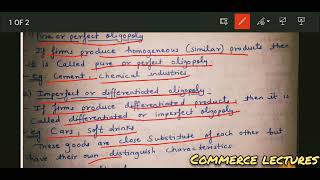 types of oligopoly  class 11 microeconomics notes [upl. by Zetra]