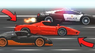 Pixel Car Racer  FERRARI VS SUPER COPS [upl. by Schott]