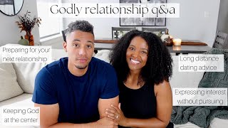 Godly Relationship QampA  How to express interest long distance dating advice setting boundaries [upl. by Asilrahc]