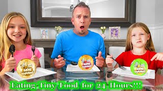 Eating Tiny Food for 24 Hours with Mini Brands Series 2 from 5 Surprise [upl. by Corwun622]