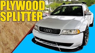 PLYWOOD AERO  MAKING A FRONT SPLITTER FROM WOOD [upl. by Tippets]