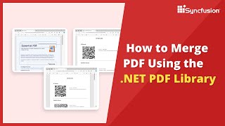 Merging PDF Documents Using the NET PDF Library [upl. by Emelina]