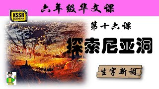 六年级华文 第十六课 《 探索尼亚洞 》 生字新词 含义 汉语拼音 例句 笔画 笔顺 部首 汉字结构 构词 KSSR SEMAKAN [upl. by Chaves734]