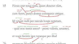 Ovidius Pyramus en Thisbe vers 6773 [upl. by Elva]