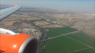 EasyJet Airbus A319111  London Gatwick to Madrid Full Flight [upl. by Ellerahc]