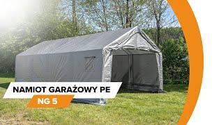 Nowość Namiot garażowy NG 5  PE stalowa rama  montaż [upl. by Cleveland561]