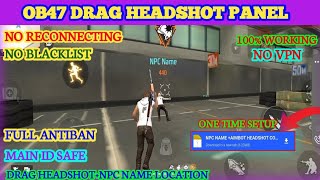 Drag Headshot Npc Name Config File  Free Fire Npc Name Config File  FF Npc Name Headshot Panel [upl. by Araiet]