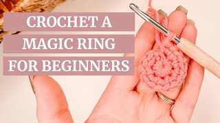 How to make a PERFECT MAGIC RING l SLOW stepbystep l Crochet for Beginners [upl. by Sev]