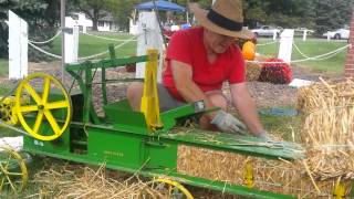 Miniature Hay Baler with Mr Gene [upl. by Tertius]