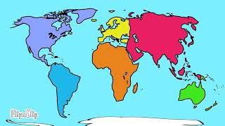 Continental drift in 300M years ago [upl. by Nodla]