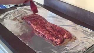 oven baked bbq ribs part 1 [upl. by Anirbac]