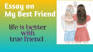 Essay on my best friend 10 Lines on My best friend study with AdvikaAS [upl. by Aholah462]