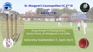 Extended highlights of St Margaret’s Cosmopolitan CC 2nd XI vs Ash CC 2nd XI [upl. by Hannahc71]