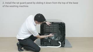 Hitachi Washing Machine How to install rat guard [upl. by Dell]