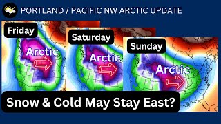 Portland Pacific Northwest Arctic Track Showing Change [upl. by Nelleh]