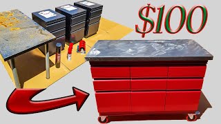 Rolling Tool Chest BUDGET DIY Filing Cabinet [upl. by Body]